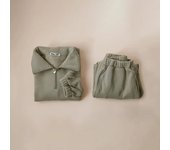 Children Sportswear Suits Warm Fleece Jacket + Pant Kids Boy Girl Tracksuits Outfit