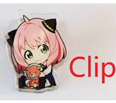 Anime SPY x FAMILY Kawaii Cartoon Acrylic Paper Clip Decorative Bookmark Binder Clips Loid Forger Anya Forger Yor Forger