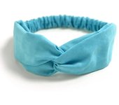 Women Headband Cross Top Knot Elastic Bands Soft Solid Color Girls Hairband Hair Accessories Twisted Knotted Headwrap