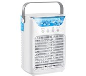 Enfriador de aire pequeño USB, aire acondicionado Personal de 3 velocidades, 650ml, tanque de agua grande