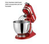 For Kitchenaid Classic&Artisan Series 4.5QT/5QT Mixer 304 Bowl Stainless Steel Mixer Bowl Dishwasher Safe
