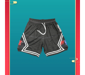 Pantalones cortos de baloncesto para hombre, malla para gimnasio, entrenamiento deportivo, cordón, transpirable, Retro, informal, moda con bolsillo, pantalones cortos informales de secado rápido