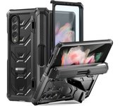 Armorer Rugged For Samsung Galaxy Z Fold 4 Case Pen Holder Stand Hinge Protection Film Screen Cover