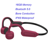 Waterproof IPX8 Diving Swimming Surfing Wireless MP3 Player 16GB Bone Conduction Bluetooth Headset mp3 player bluetooth