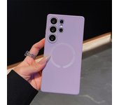 Magnetic Silicone Phone Case for Samsung S25 edge S24 Plus S23 FE S22 Plus Soft TPU Wireless Charging Cover for Samsung S25 Ultra S25 Plus S24 FE