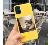 For Samsung Galaxy A51 A71 Phone Case Cute Cartoon Soft Silicone Back Cover For Samsung A51 A515F A71 A715F Candy Color Bumper