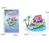 MMZ MODEL IRON STAR Metal Island Holiday Coffee Shop Assembly Model DIY 3D Laser Cut Jigsaw Puzzle Building Kits Toys