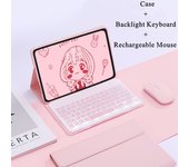 For Lenovo Xiaoxin Pad 10.6 inch 2022 Backlight Keyboard Case Mouse Bluetooth Wireless Keyboard Stand Funda for Tab M10 Plus 3rd