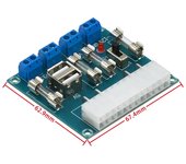 XH-M229 Desktop PC Chassis Power ATX Transfer to Adapter Board Power Supply Circuit Outlet Module 24Pin Output Terminal 24 pins