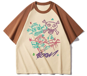 Hot Anime Arcane Jinx T Shirt Men Women Kawaii Cartoon Graphic Tees Hip Hop 90s Harajuku T-shirt Streetwear Male