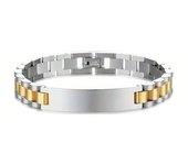Stainless Steel Personalized Engraving Bracelet High Polished Fashion Wrist Bangle for Men Rust-proof 10MM -15MM