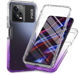 Funda Gradiente de Transparencia para Xiaomi Redmi Note 12 Pro 5G Protector de Película PET incorporado