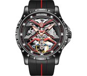 AILANG-reloj con correa de silicona para hombre, accesorio masculino de pulsera resistente al agua con mecanismo automático de