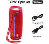 SOMY TG288 altavoz inalámbrico portátil compatible con Bluetooth, columna impermeable, estéreo, Subwoofer, caja de sonido, luz RGB, soporte para tarjeta TF, FM