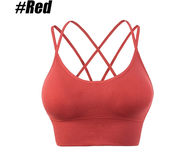 1 unidad de sujetadores deportivos de algodón para mujer, Sujetador deportivo liso con realce para trotar, gimnasio, Sujetador deportivo para mujer, ropa interior para chica, Fitness, correr, Yoga, Top deportivo