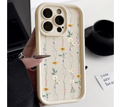 Funda de teléfono de silicona con flores para iPhone 13, iPhone 15 Pro Max 14 12 16 11 XS XR X 7 8 Plus SE 2022