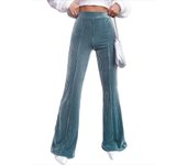 Women's High-Waisted Corduroy Korean Fashion New Classic Autumn Winter Solid Flared Pants for Women