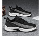 Nuevos zapatos casuales de otoño para hombre, zapatos deportivos tejidos voladores para hombre, zapatos para correr transpirables y cómodos para hombre