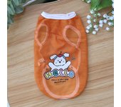 Cats and dogs clothes Spring and summer mesh vest Thin cute cartoon printed vest Bears Golden fur Corgi Medium and large dogs