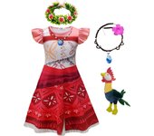 Moana 2 Girl Dress Halloween New Movie Adventure Costume Princess Fancy Clothes Children Vaiana Casual Dress Outfit