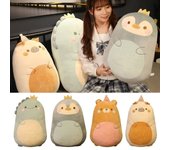 45cm Squishmallow Pillow Doll Kawaii Animal Fat Dinosaur Pillow Plush