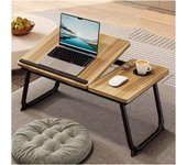 Mesa de Ordenador portátil para Cama y sofá, Soporte para Ordenador portátil, Soporte Vaso Mesa Plegable, portátil, Bandeja de Desayuno Mesa de Cama multifunción