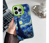 Epc Van Gogh The Starry Night Phone Case IMD Phone Case For IPhone 16 15 14 13 12 11 Pro Max Plus Color Silver Cover