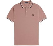 Polo Fred Perry Twin Tipped Hombre Rosa