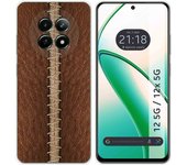 Tumundosmartphone Funda Silicona para Realme 12 5G / 12x 5G diseño Cuero 01 Dibujos