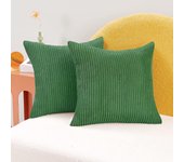 Funda de asiento con Cremallera invisible. 24x24 pulgadas. Verde.(2PCS)