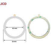 2pc Universal Magnetic Metal Plate Ring For Magsafe Wireless Charger Iron Sheet Sticker Magnet Car Phone Holder For Apple Huawei