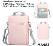 Tablet Shoulder Sleeve Bag For IPad Air Pro 12.9", IPad Air 10.9" Surface Go 3/2 Galaxy Tab A 10, Laptop Pouch Handbag Briefcase