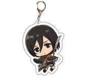 Anime Attack of The Giants Levi Ackerman Allen Yeager Keychain Pendant Role Playing Double Sided Acrylic Keychain KeyringJewelry