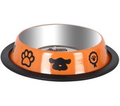 COTTECOTA-Comedero para Perro de Acero Inoxidable, 26X6 cm Surtido de colores, Cuenco De Comida para Mascotas, Comedero y Bebedero Perro Antideslizante, para Perro Pequeñas y Medianas, Cuencos bebederos de comida y agua de perros, cuencos platos de perro