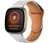 Fitbit Versa 4fitbit Versa 3sense 2fitbit Sense leather stylish business strap replacement for men and women wristbands