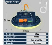 MOSLIGHTING Rechargeable Camping Lights Outdoor Magnetic Suction Tent Lanterns Maintenance Emergency High Lights Flashlights USB