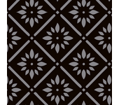 Papel Pintado Victoriano Floral Negro