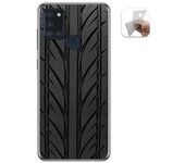 Tumundosmartphone Funda Gel Tpu para Samsung Galaxy A21s diseño Neumatico Dibujos