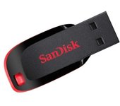 Memoria usb 2.0 sandisk 32gb cruzer blade rojo