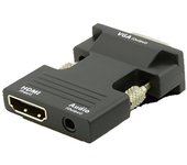 Adaptador HDMI a VGA Microconnect - Hembra HDMI a Macho VGA - Alta Calidad