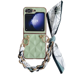 Luxury Hand Strap Handbag Case For Samsung Galaxy Z Flip 6 5 4 3 Flip6 Cover Bracelet Hand Chain Wristband Fundas Coque