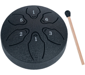 Steel Tongue Drum 3 Inch 6 Notes Percussion Instrument Balmy Drum with Drum Mallets Mini Handpan Drum for Meditation Yoga Majors