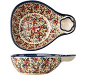 Platos de cena de gran capacidad para dumplings, plato de cena de cerámica de 8 pulgadas hecho a mano, ensaladera de porcelana vintage creativa para el hogar, plato de acompañamiento apto para microondas y lavavajillas (D)