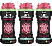Lenor Unstoppables Printemps Pack de 3 botes de Perlas de Lavadora Perfumadas para ropa de colada 224g (672g en total)