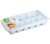 UD - Cubitera Plastic Forte 26x13x7 cm – Hielera Plástica Resistente para Congelar Cubitos de Hielo | Ideal para Cocina, Bebidas y Cócteles