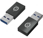 Conceptronic - DONN10G cambiador de género para cable USB A USB C Negro DONN10G