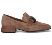 Mocasín de Mujer Jeannot en ante gris Tórtola with Tacón Bajo PJ606H