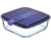 Luminarc Easy Box - Recipiente Cuadrado 2.5L Vidrio Hermético con Válvula
