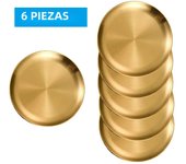 8Pcs 20/23/26cm Stainless Steels Round Plate Rust-Proof Shallow Tray Plate Camping Plate BBQ Picnic Dishes Cookware