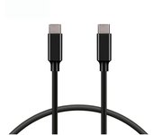 KSIX BXCUC03U Negro / Cable de carga y datos USB-C a USB-C / 100W / 1m